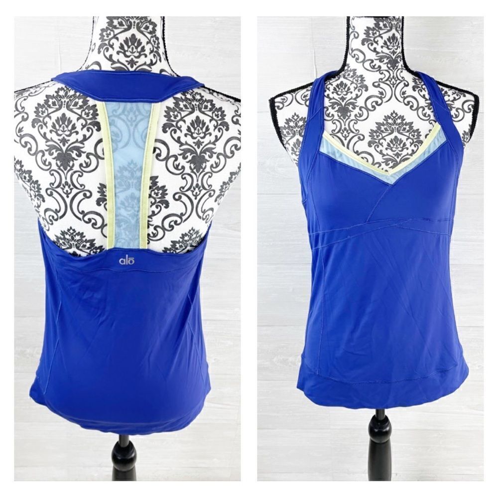 Alo Yoga Coolfit Sheer Racerback Halter Tank Top